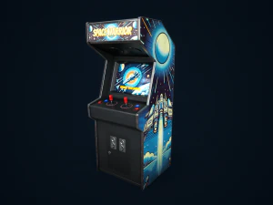 Retro gaming machine 3D Model