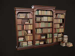 Libreria d'epoca Modello 3D