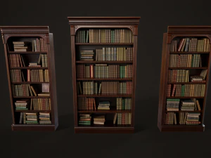 Vintage bookcase 3D Model