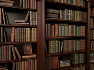 Vintage bookcase 3D Model