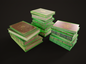 Vintage bookcase 3D Model