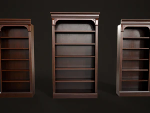 Vintage bookcase 3D Model