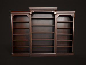 Vintage bookcase 3D Model