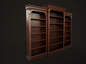 Vintage bookcase 3D Model