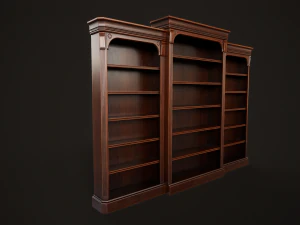 Vintage bookcase 3D Model