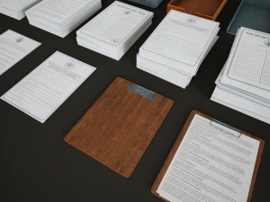 Office assets set 3D Model