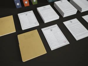 Office assets set 3D Model