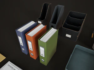 Office assets set 3D Model