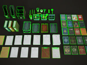 Office assets set 3D Model