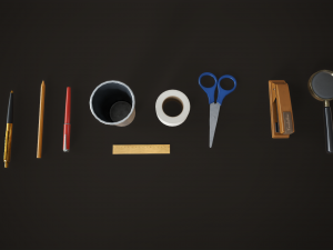 Office assets set 3Dモデル