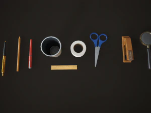 Office assets set 3D Model