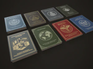 Office assets set 3D Model