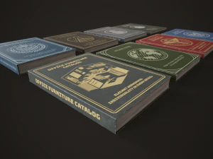 Office assets set 3D Model
