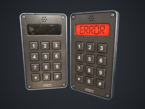 Keypad Lock 3D Model