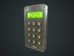 Keypad Lock 3D Model