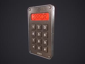 Keypad Lock 3D Модель