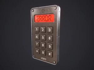 Keypad Lock 3D Model