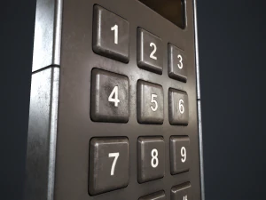 Keypad Lock 3D Model