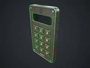 Keypad Lock 3D Model