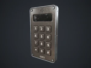 Keypad Lock 3D Model