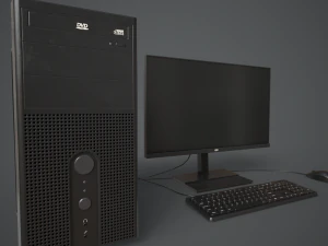 Modern Computer 3D Model
