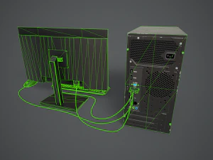 Modern Computer 3D Model