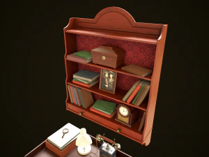 Vintage Office Set 3D Model