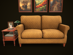 Vintage Office Set Model 3D