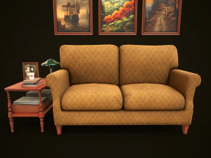 Vintage Office Set 3D Model