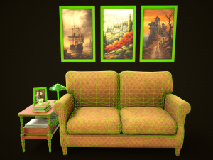 Vintage Office Set Model 3D
