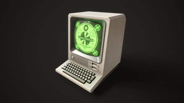 Retro Terminal Modèle 3D .c4d .max .obj .3ds .fbx .stl .blend 