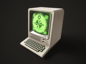Retro Terminal Model 3D
