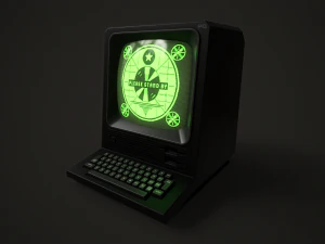 Retro Terminal 3D Model