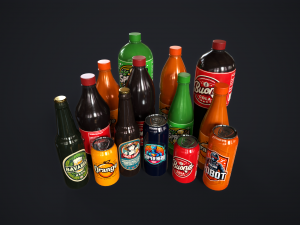 Various drinks 3D मॉडल