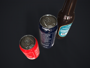 Various drinks 3D Model