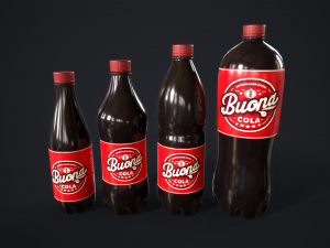 Various drinks 3D Model