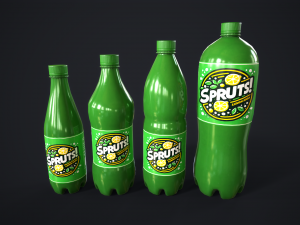 Various drinks 3D Model
