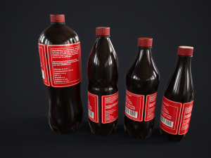 Various drinks 3D Model