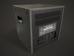 Portable square old TV 3D मॉडल