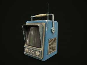 Retrofuturistic TV 3D-Modell