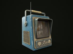 Retrofuturistic TV 3D Model