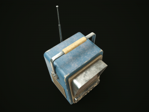 Retrofuturistic TV 3D Model