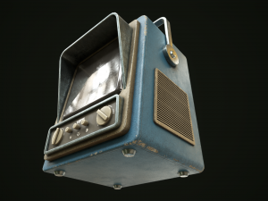 Retrofuturistic TV 3D Model