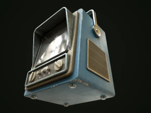 Retrofuturistic TV 3D Model