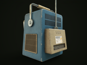 Retrofuturistic TV 3D Model