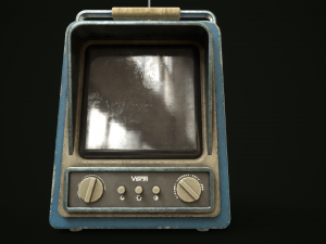 Retrofuturistic TV 3D Model