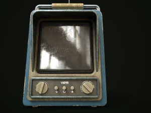 Retrofuturistic TV 3D Model