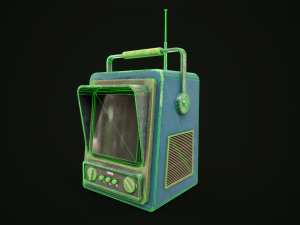 Retrofuturistic TV 3D Model