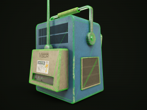 Retrofuturistic TV 3D Model