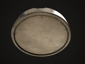 Metal ashtray 3D Model